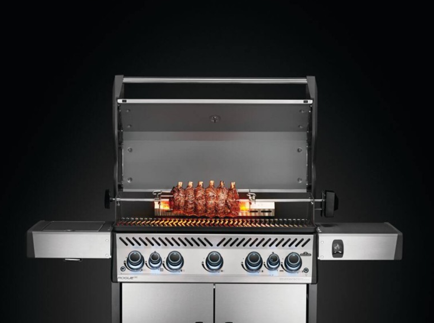 Drehspießset aus Edelstahl für Rogue® Serie