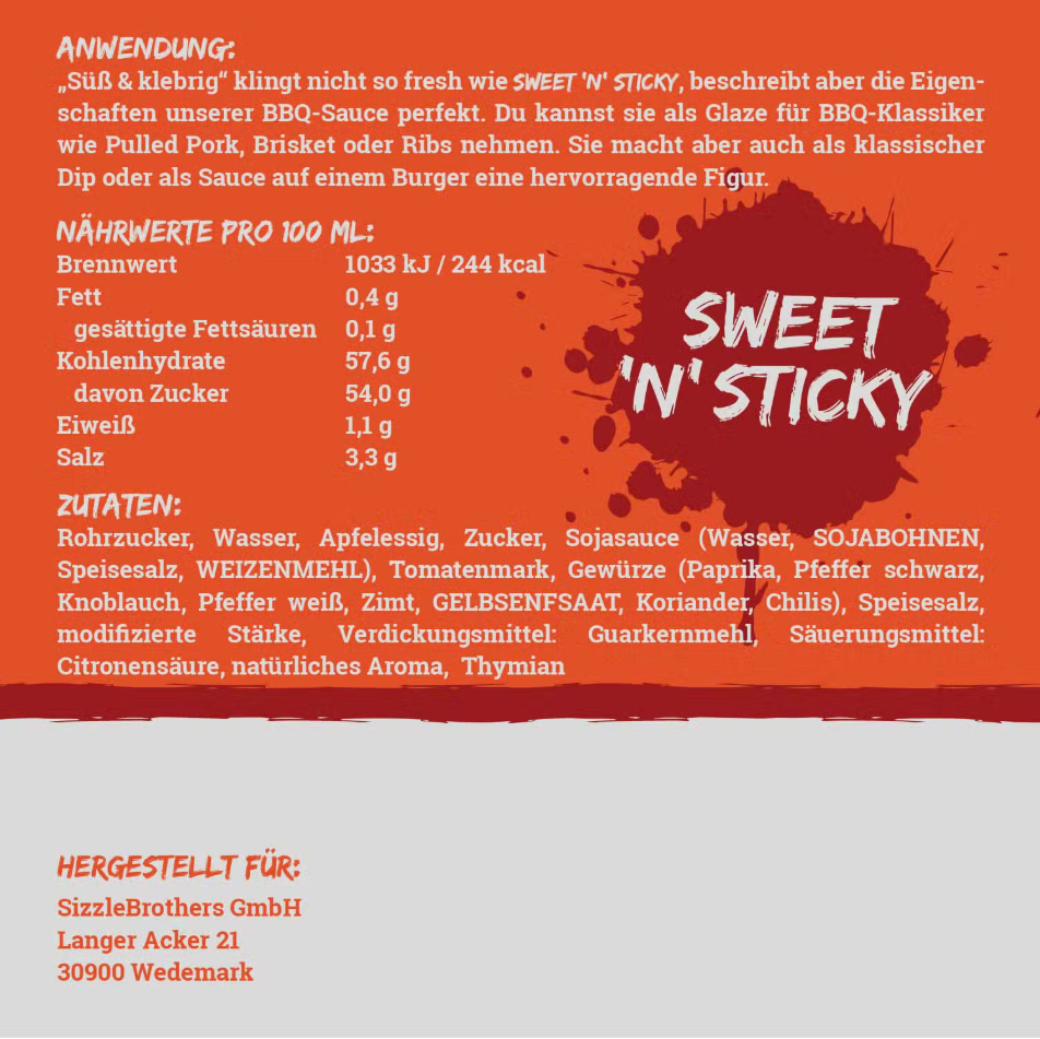 Sweet ’n‘ Sticky BBQ-Sauce