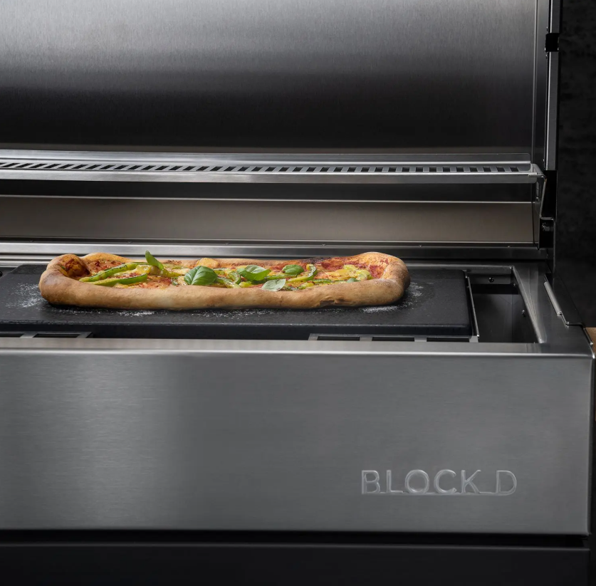 Flammkraft Pizzastein / Grillstein für BLOCK D