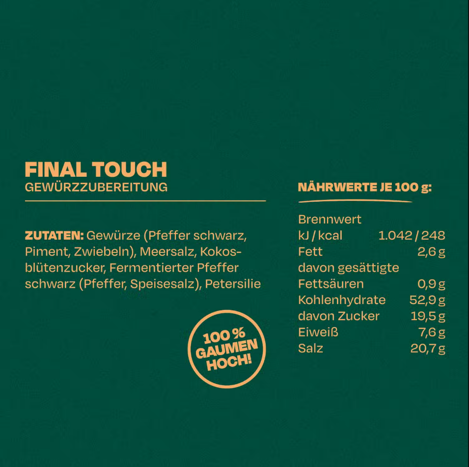Final Touch – Steakgewürz