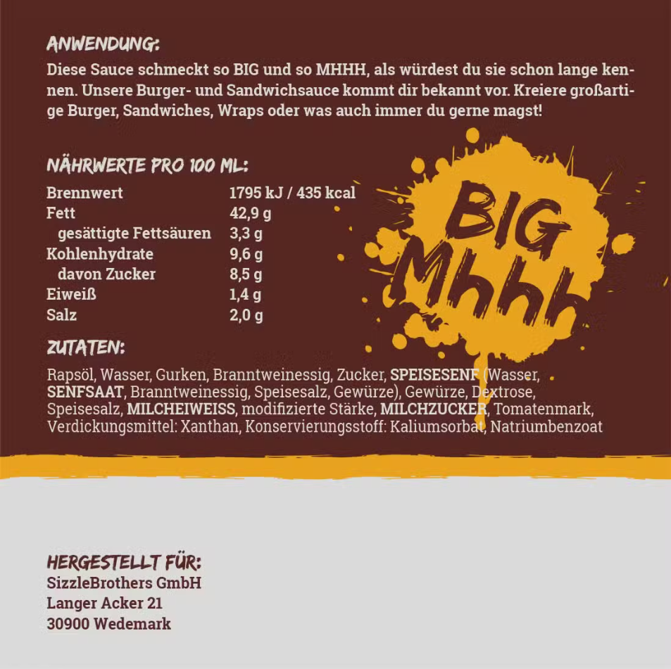 Big Mhhh – Burger & Sandwichsauce