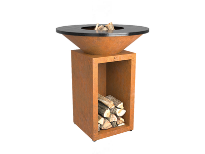 Ofyr Classic Storage Black 85 Feuerplatte