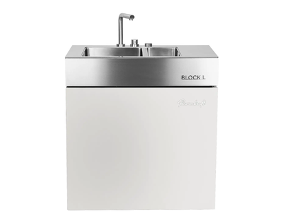Flammkraft Block L Doppelwaschbecken Outdoor-Küchenmodul