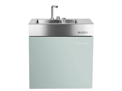 Flammkraft Block L Doppelwaschbecken Outdoor-Küchenmodul