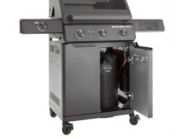 Rösle EPICFLAME Core 3 / Zubehör Bundle / Gasgrill 50mbar