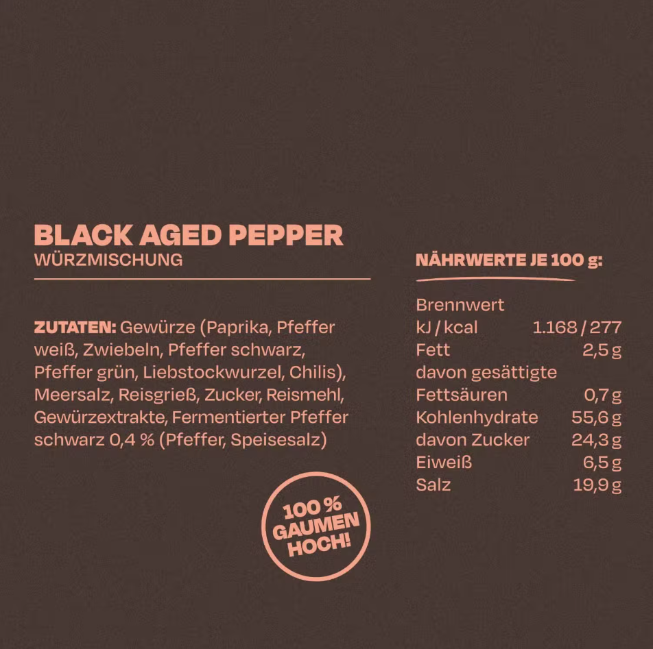 Black Aged Pepper