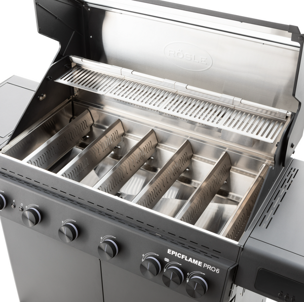 Rösle EPICFLAME PRO 6 / Zubehör Bundle / Gasgrill 50mbar