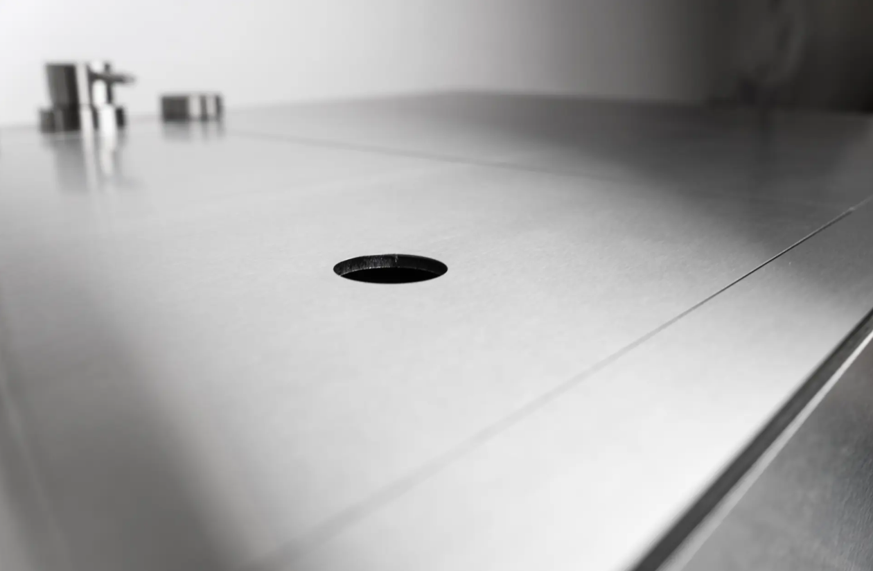 Flammkraft Block L Doppelwaschbecken Outdoor-Küchenmodul