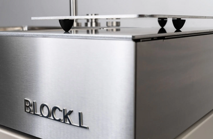 Flammkraft Block L Doppelwaschbecken Outdoor-Küchenmodul