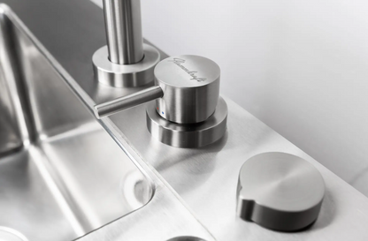 Flammkraft Block L Doppelwaschbecken Outdoor-Küchenmodul