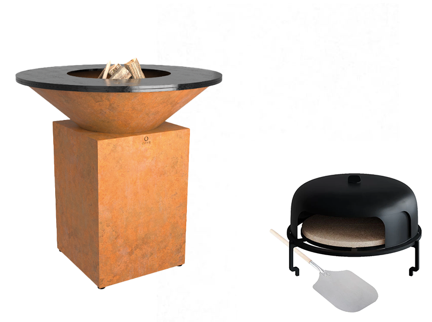 Ofyr Classic Corten 100 Pizza Bundle Feuerplatte