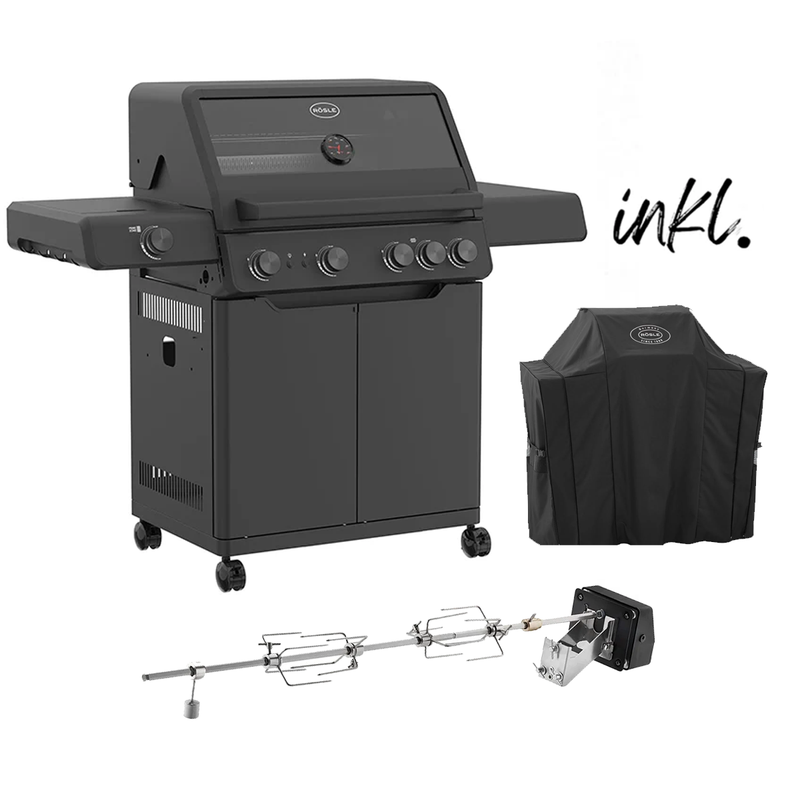 Rösle ALLFLAME HERO 4 - Gasgrill Starter-BUNDLE