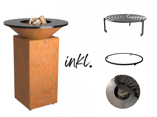 Ofyr 75 Corten Feuerplatte / Starter Bundle
