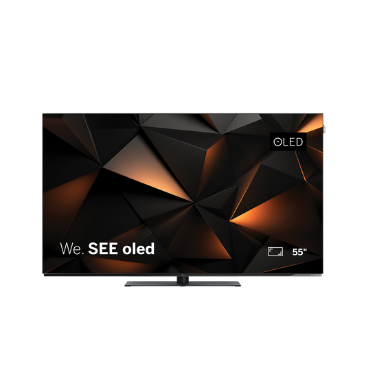 Loewe We. SEE 55 oled dc coal black, 55" OLED 4K Smart TV mit 120 Hz