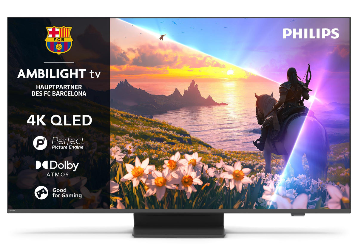 Philips 65PUS8600/12, 65" QLED 4K Smart TV mit Titan OS