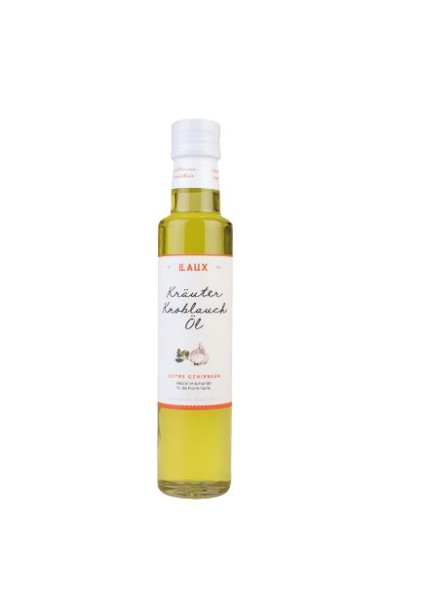 Kräuter-Knoblauch-Öl auf Pflanzenöl-Basis - 250 ml Flasche